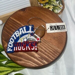 Football Rocks Ornament 3.5” JWM Collection Christmas Decor